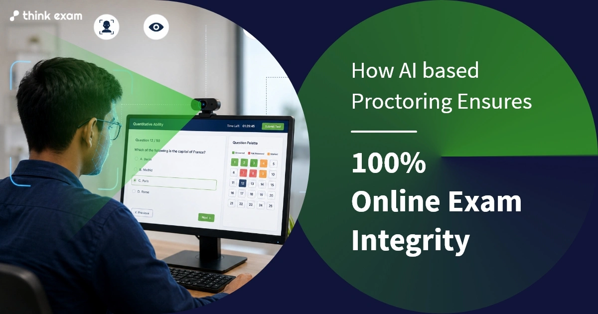 How AI-Based Proctoring Ensures 100% Online Exam Integrity