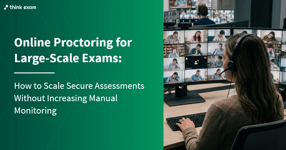 Online Proctoring for Large-Scale Exams: How to Scale Secure Assessments Without Increasing Manual Monitoring